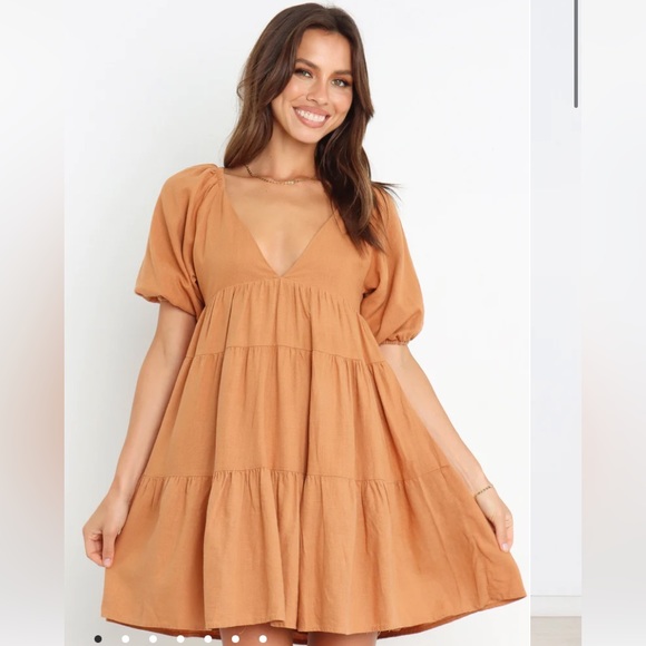 Petal + Pup Lorey Dress-Tan - Picture 2 of 2